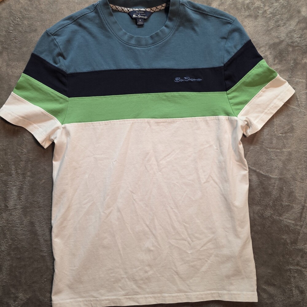 Ben Sherman Colorblock Crewneck T-Shirt Size Small S